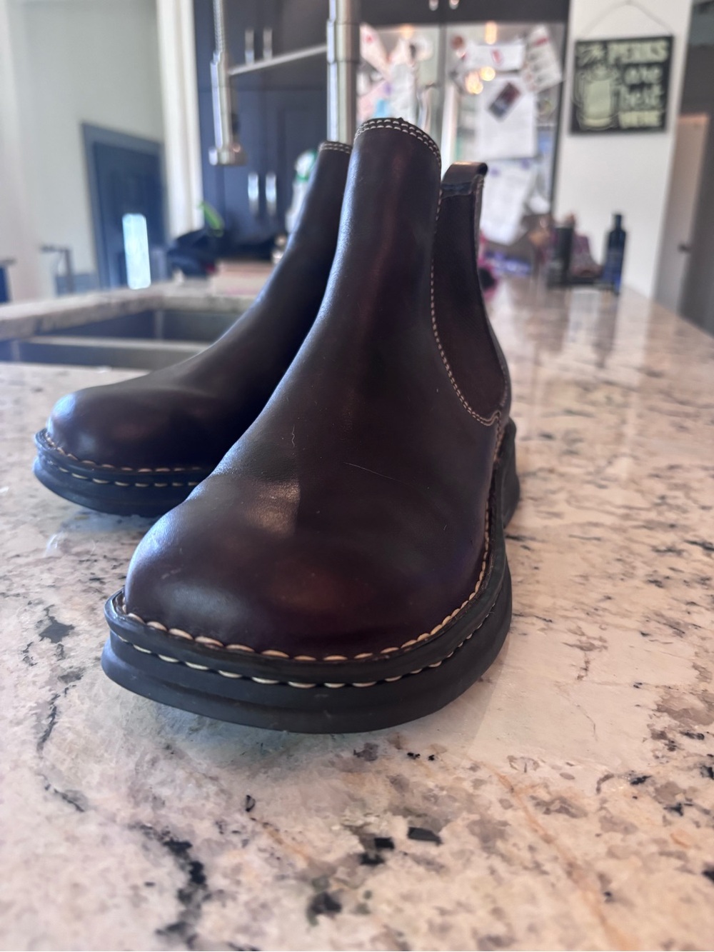 Born Women's Dark Brown Leather Chelsea Ankle Boots